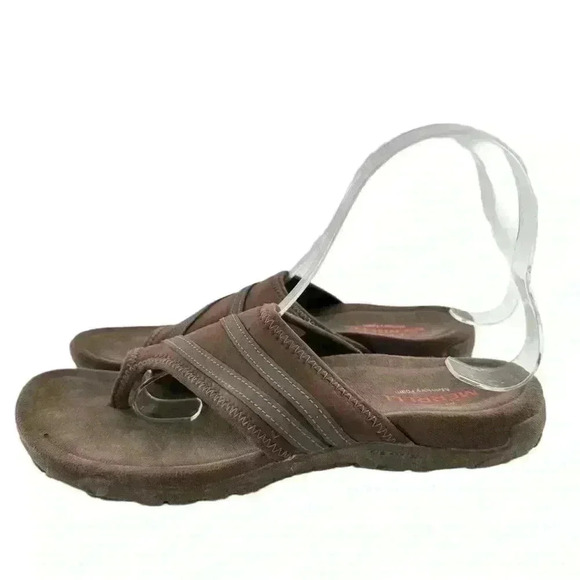 Merrell Bracken sandals size 7 38 brown toe ring walking outdoors gorpcore - Picture 4 of 12